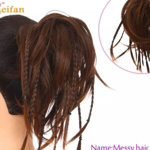 Brown Messy Hair Bun Hair Extension (sw37-4/30)